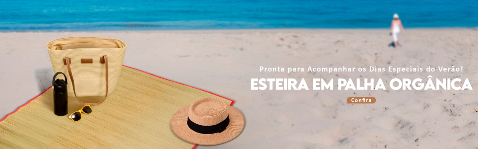 Esteira de palha orgânica